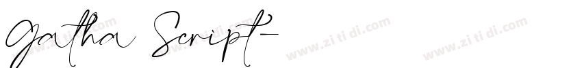 Gatha Script字体转换